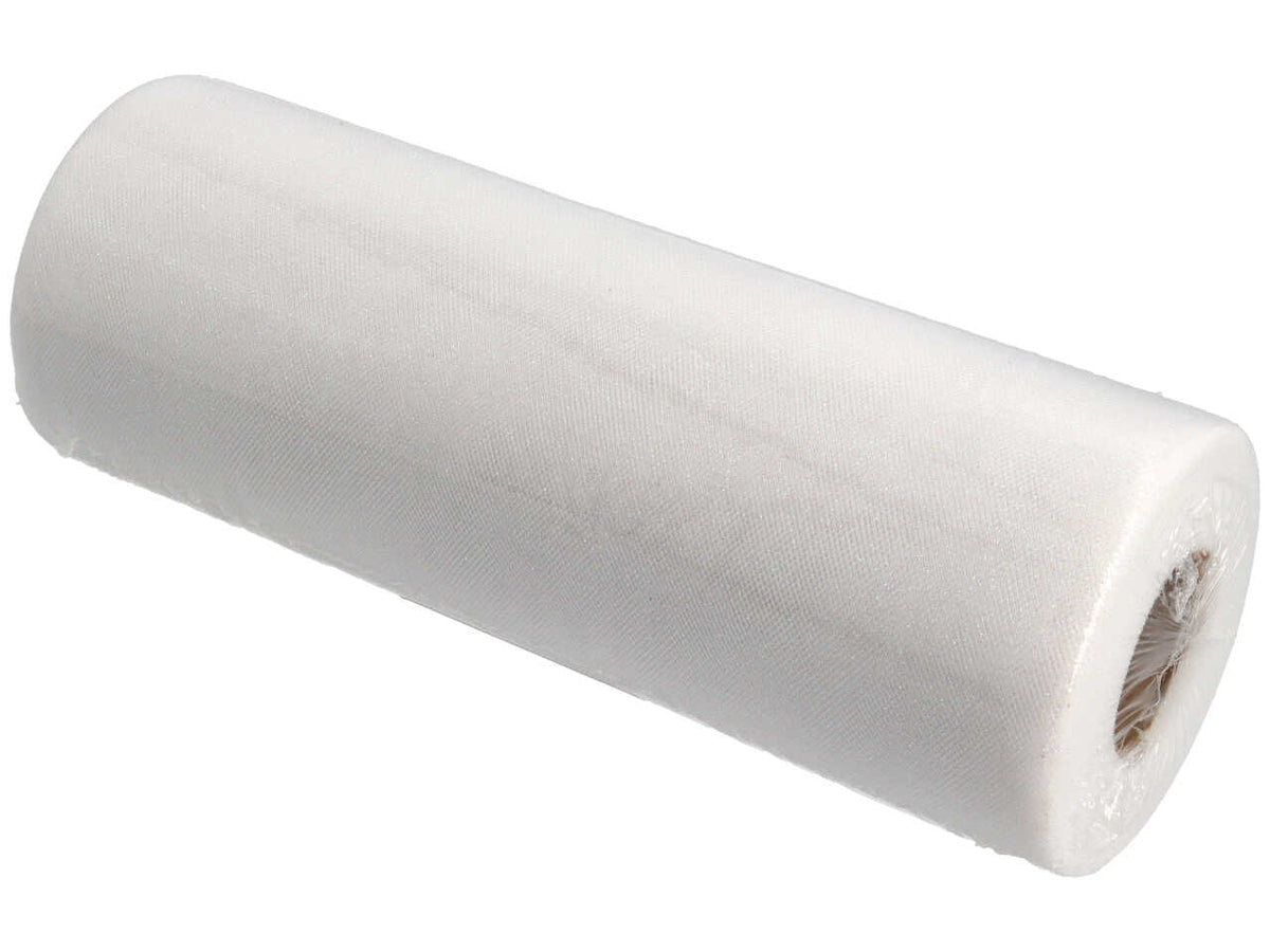 Rotolo tulle bianco decorativo 25 cm x 50 mt - Baratti