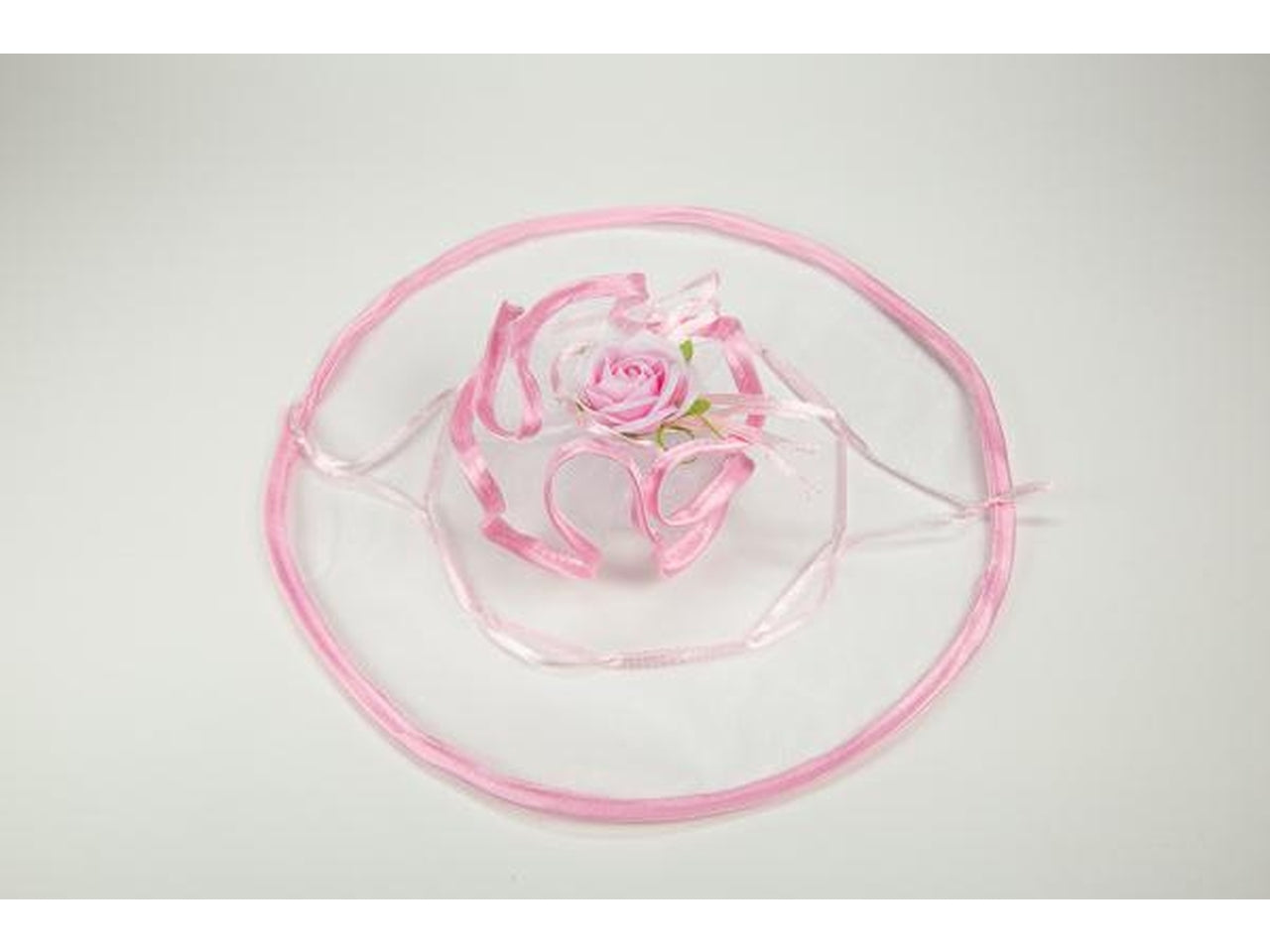 Velo sbiego raso con tirante t. misura 23cm rosa