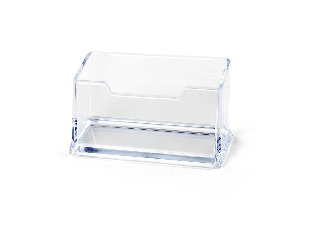 Portabiglietto da visita in plexiglass trasparente 11x55x48 cm lebez