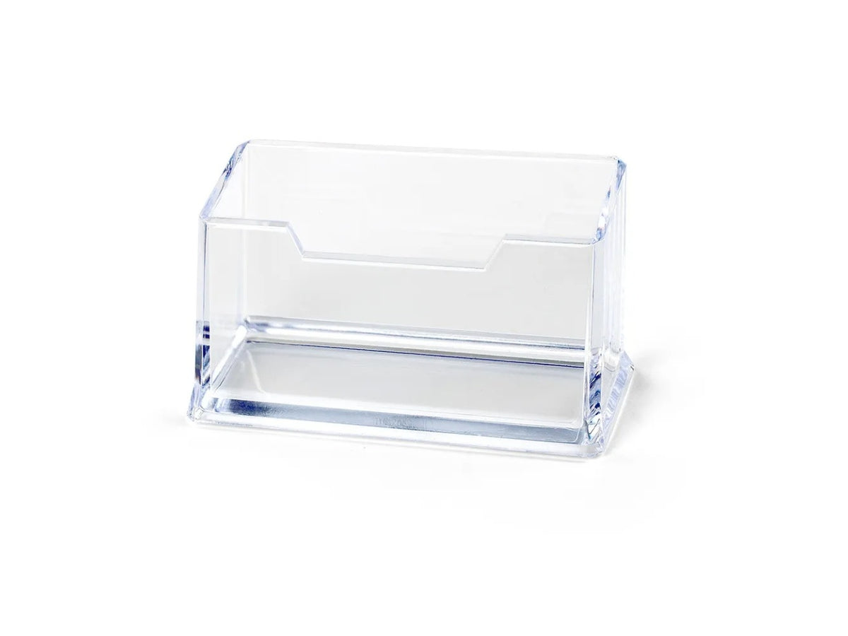 Portabiglietto da visita in plexiglass trasparente 11x55x48 cm lebez