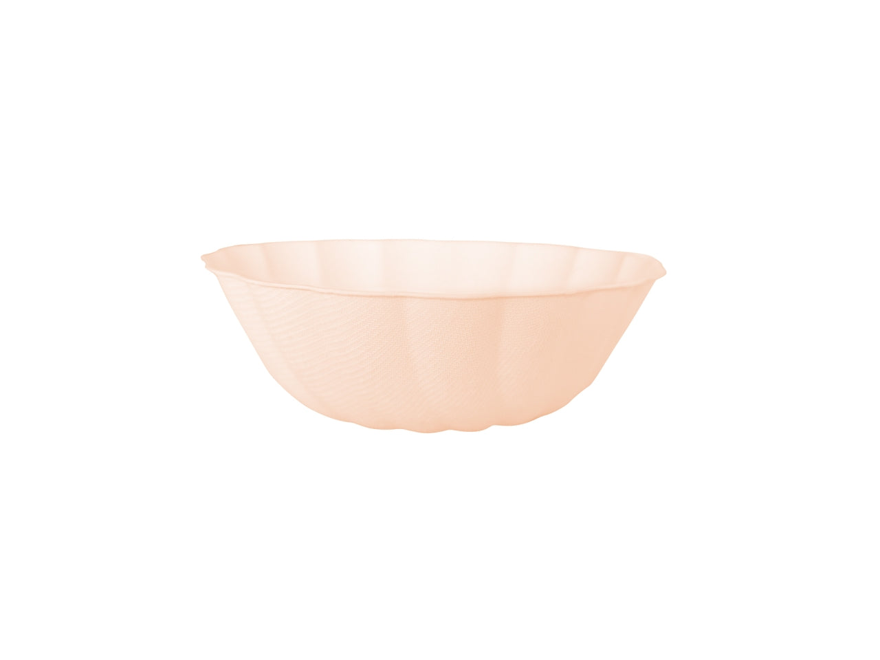 Ciotole in canna da zucchero e bambù salmone, confezione 6 pezzi, 14,8 cm - Vert Decor