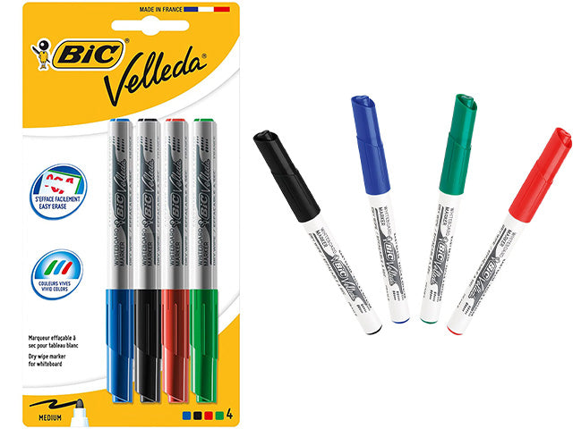 Marcatore bic assortiti tratto 1.4mm 4 pezzi