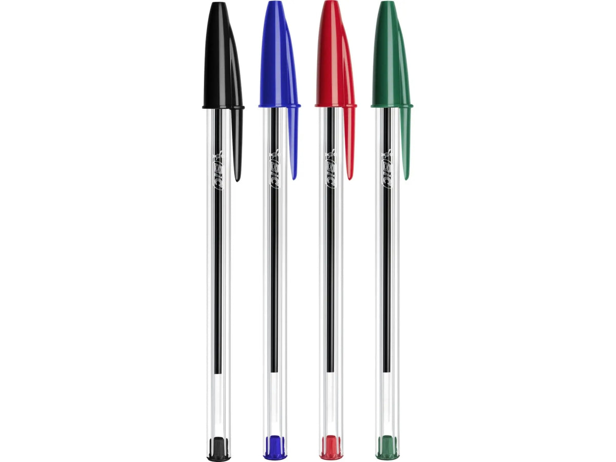 Penna Bic Cristal Original a sfera colori assortiti, tratto 1.00 mm, confezione 5 pezzi