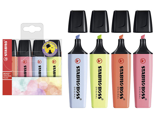Stabilo pastello Boss la confezione contiene 4 pezzi