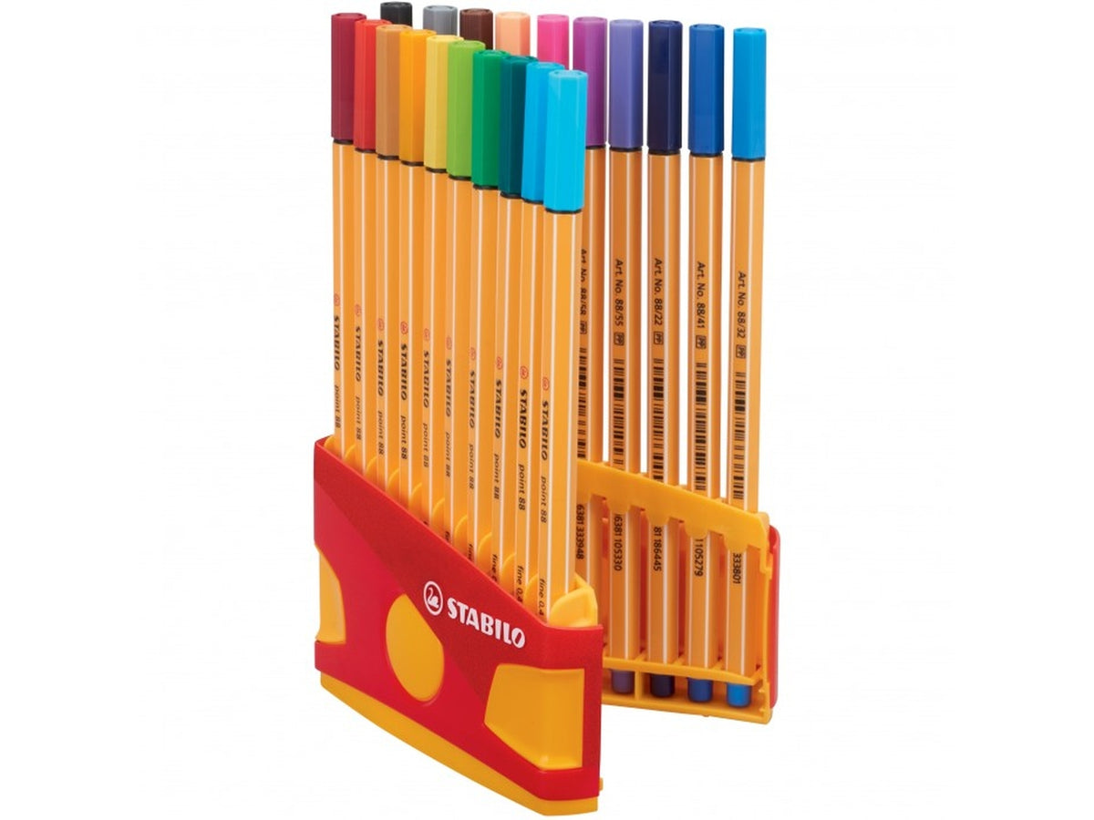 Stabilo point 88 colorparade astuccio da 20 colori assortiti