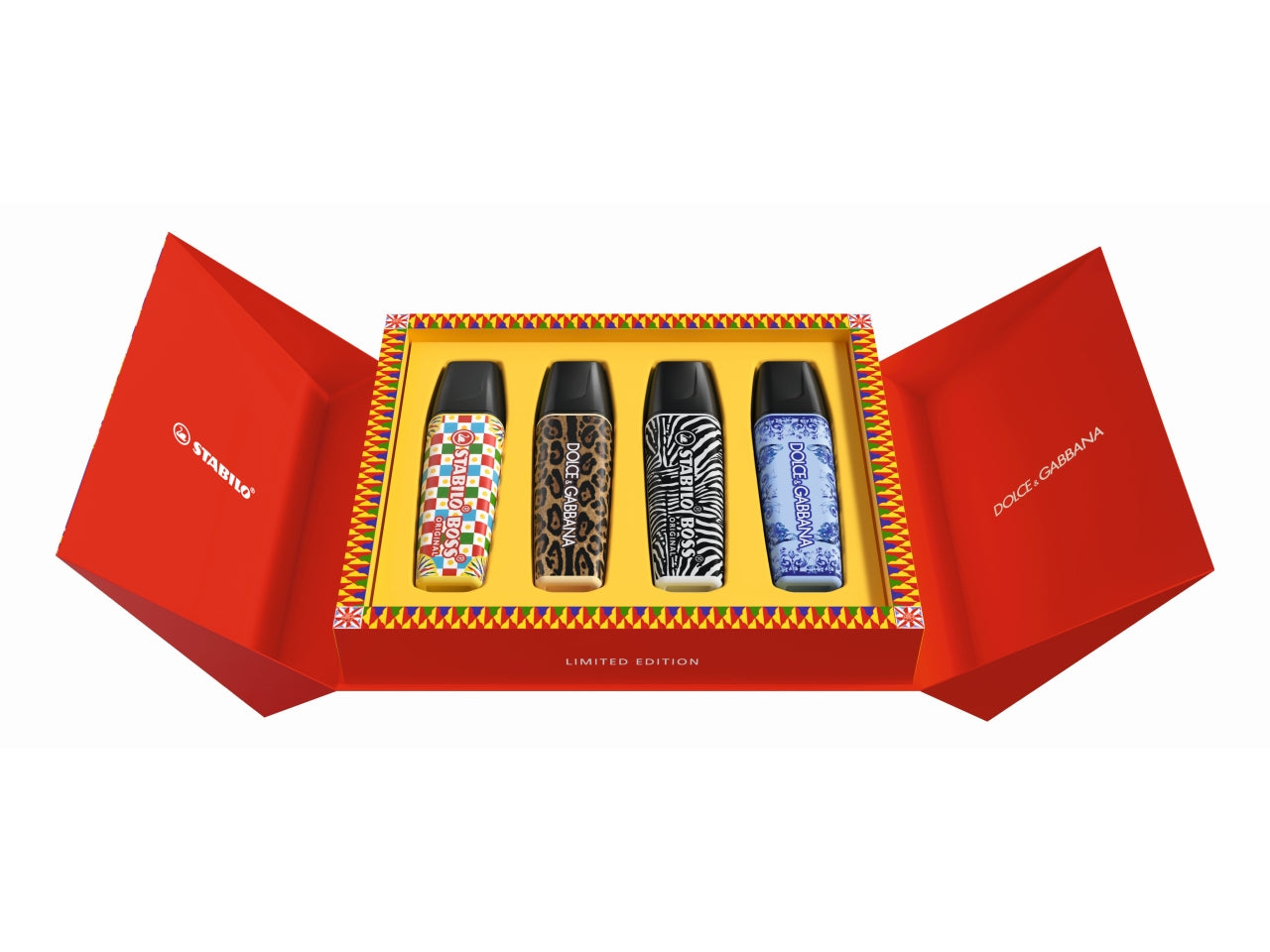 Evidenziatori Stabilo Boss edizione Dolce & Gabbana | confezione da 4
