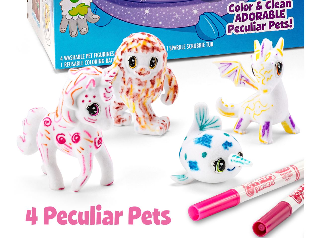 Washimals Pets Set Cuccioli da colorare Crayola set attivitÃ