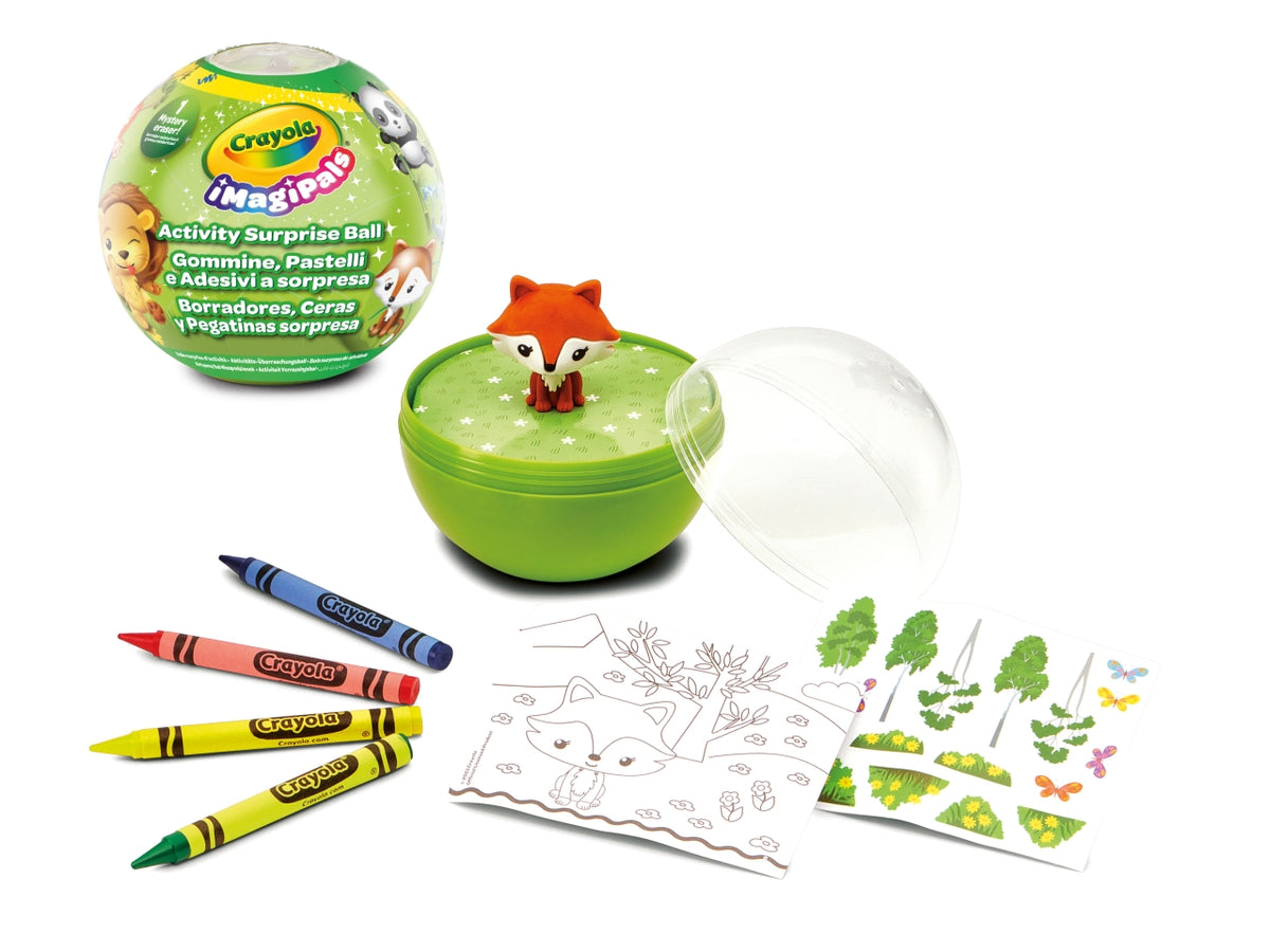 Crayola imagipals activity surprise ball - gommine pastelli e adesivi a sorpresa $