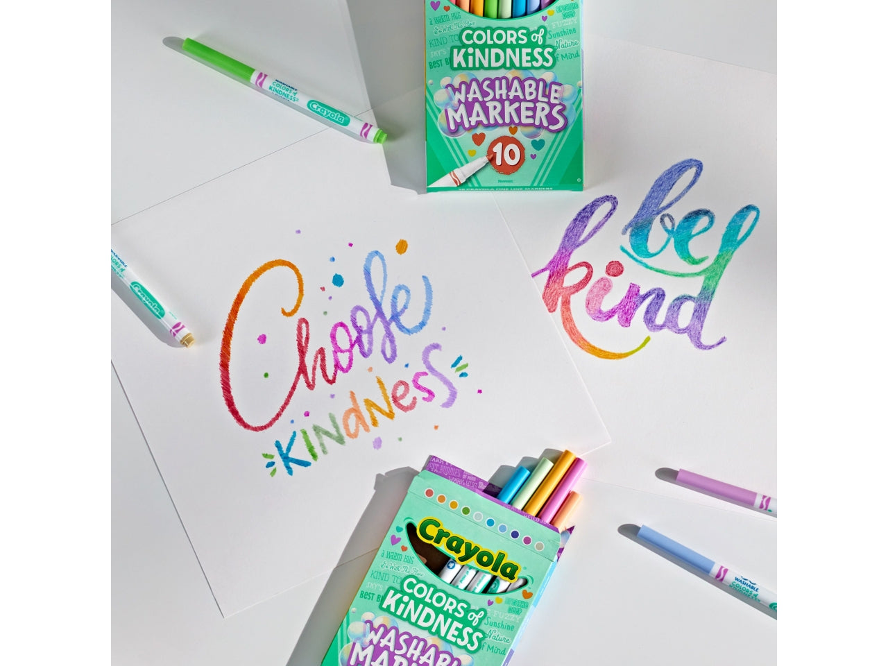Set Pennarelli Punta Fine Colours of Kindness (10 Pezzi) - Multicolor, 10,7x1x18,8 cm, 100 gr, Plastica, Certificato CE, Unisex, Età 3+ | Crayola