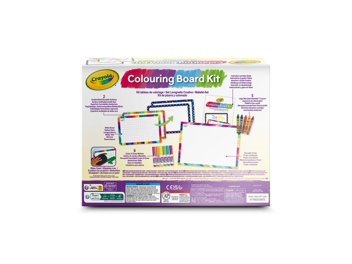 Lavagnette Creative - Multicolor, 26,5x5,6x20 cm, 360 gr, Carta, Provenienza Italia, Certificato CE, Unisex, Età 5+, 6 Pennarelli Colora&Ricolora, 5 Maxi Pastelli a Cera Ultra Lavabili, 2 Lavagnette a Doppia Faccia Bianche/Nere, 1 Poster Rivestito, G $