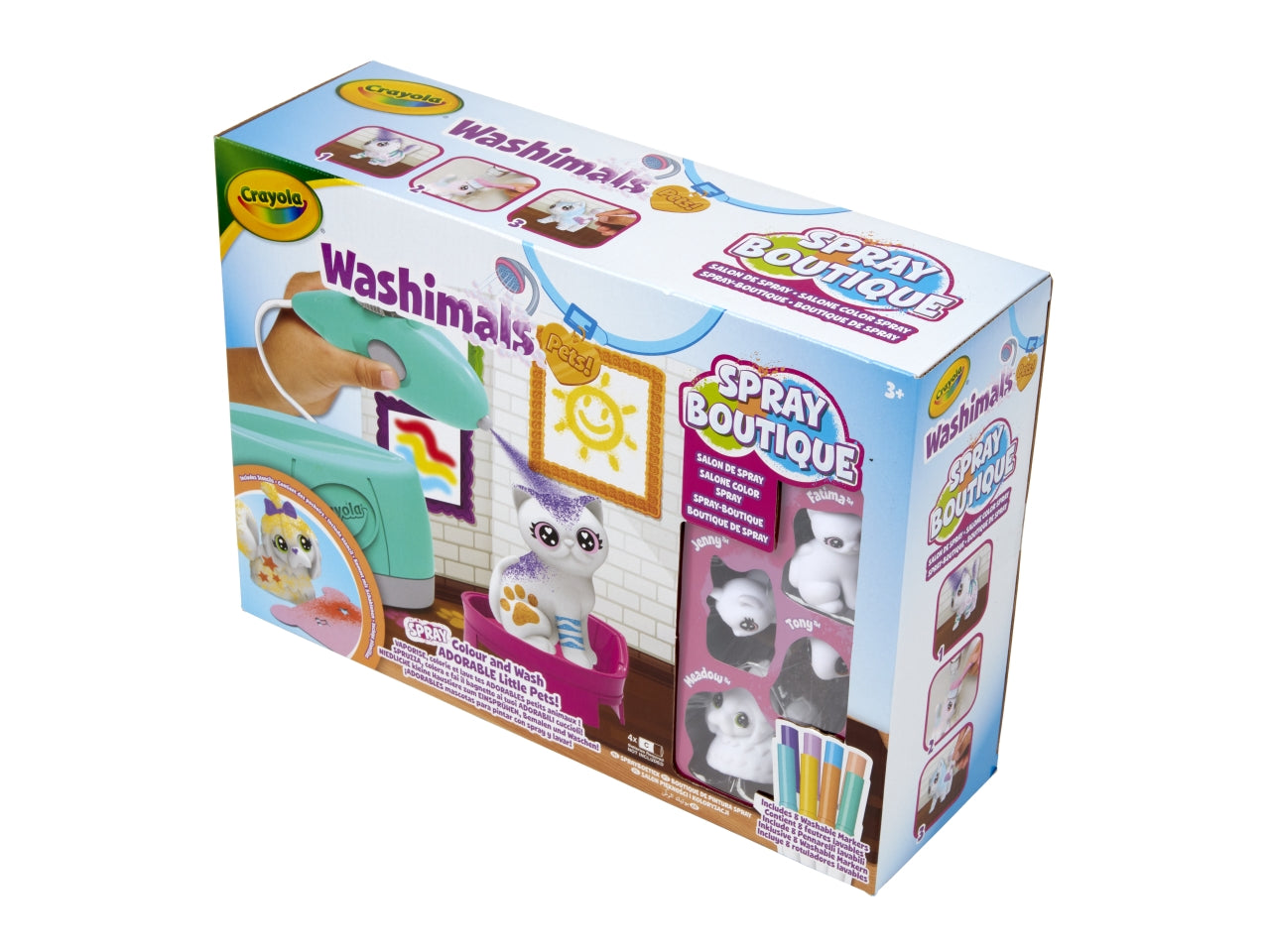 Washimals Pets Spray Boutique - Set con Accessori, Azzurro e Bianco, Età 3+, Crayola $