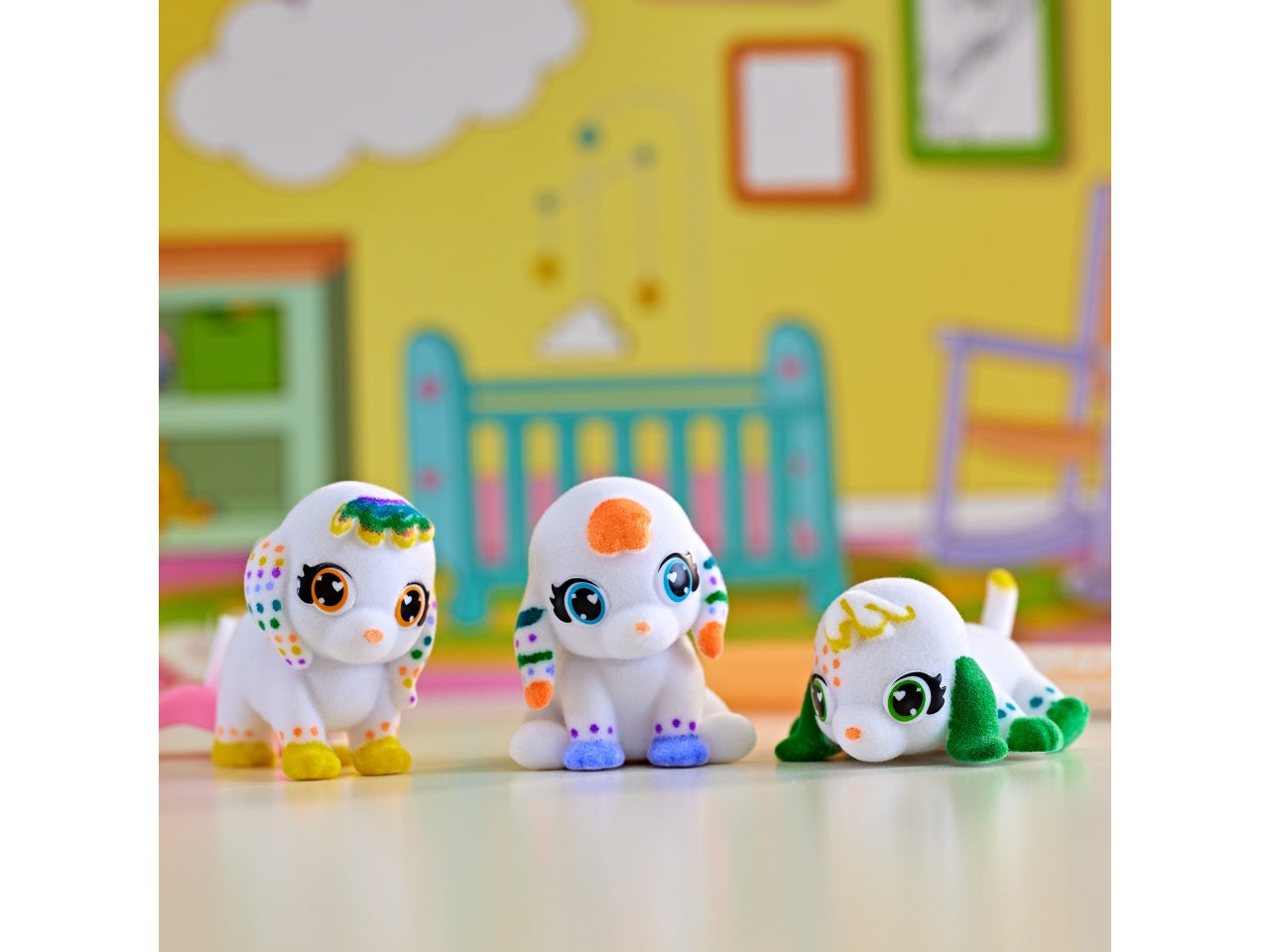 Washimals Baby Pets Asilo Nido dei Cuccioli - Set con 5 Pets e Accessori, Multicolor, Età 3+, Crayola