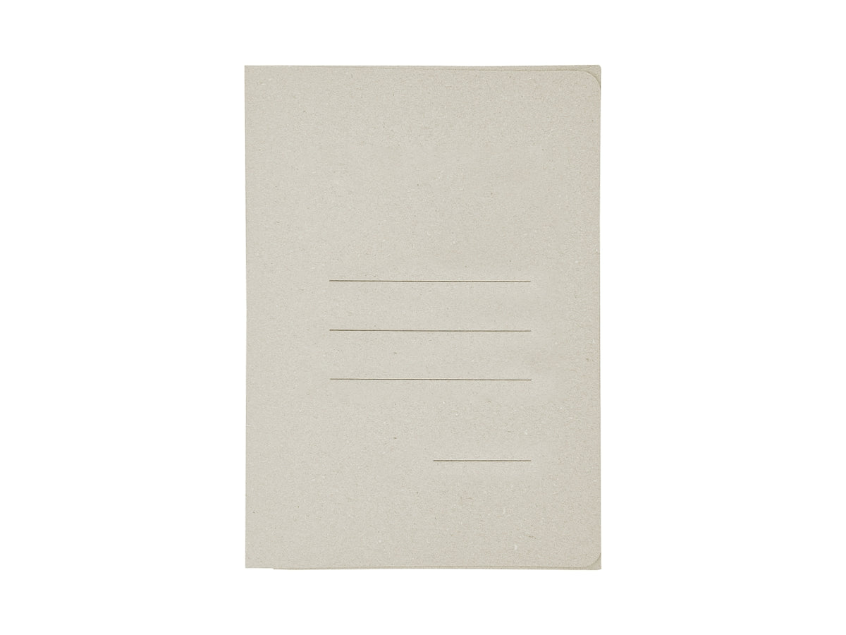 Cartellina 3 lembi grigia, con stampa in carta riciclata , 25x33,5 cm, confezione da 50 pezzi - Blasetti