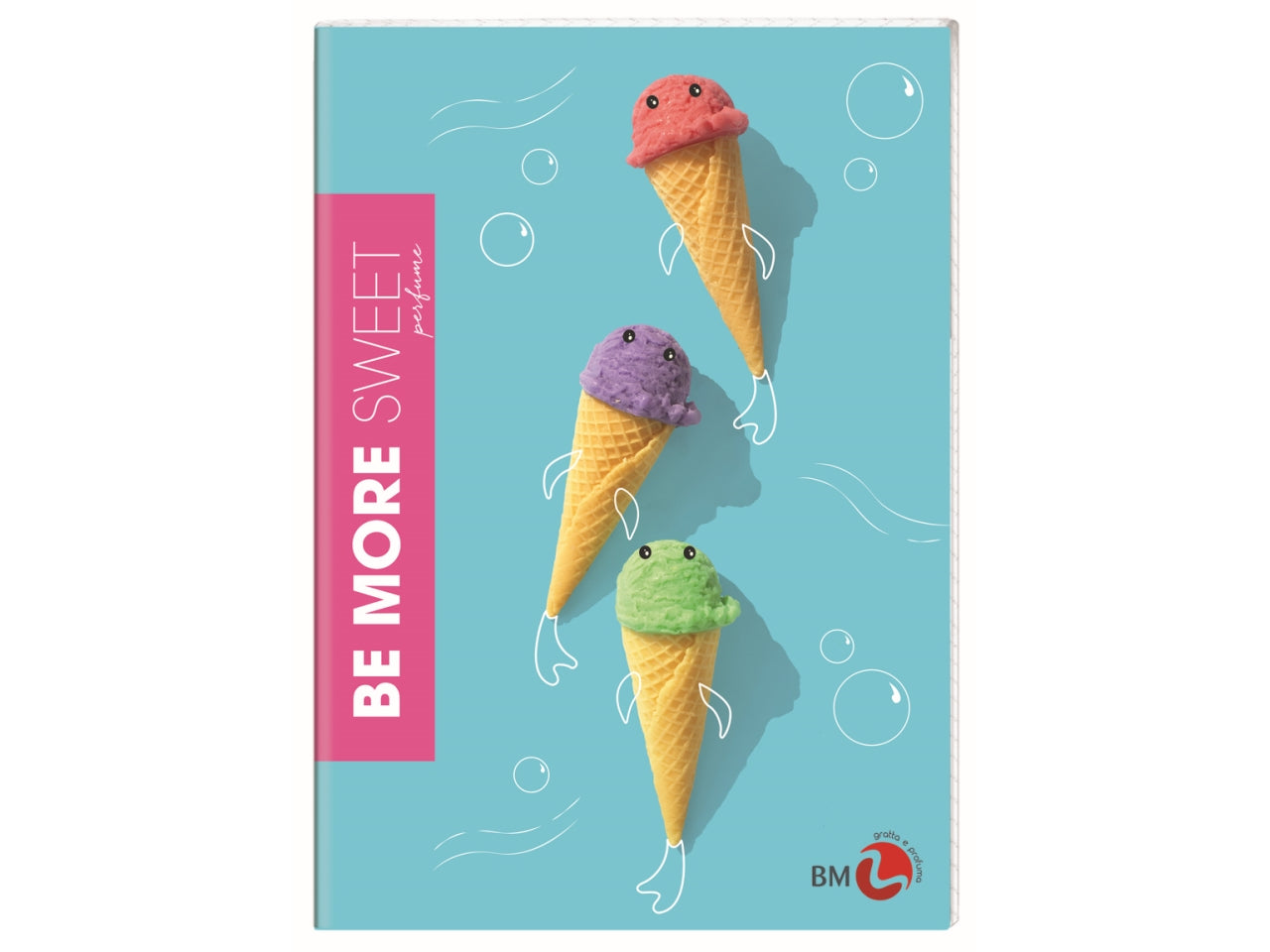 Quaderni maxi sweet linea be more different formato 21x29,7, pagine 72+r, rigatura c confezione da 10 quaderni