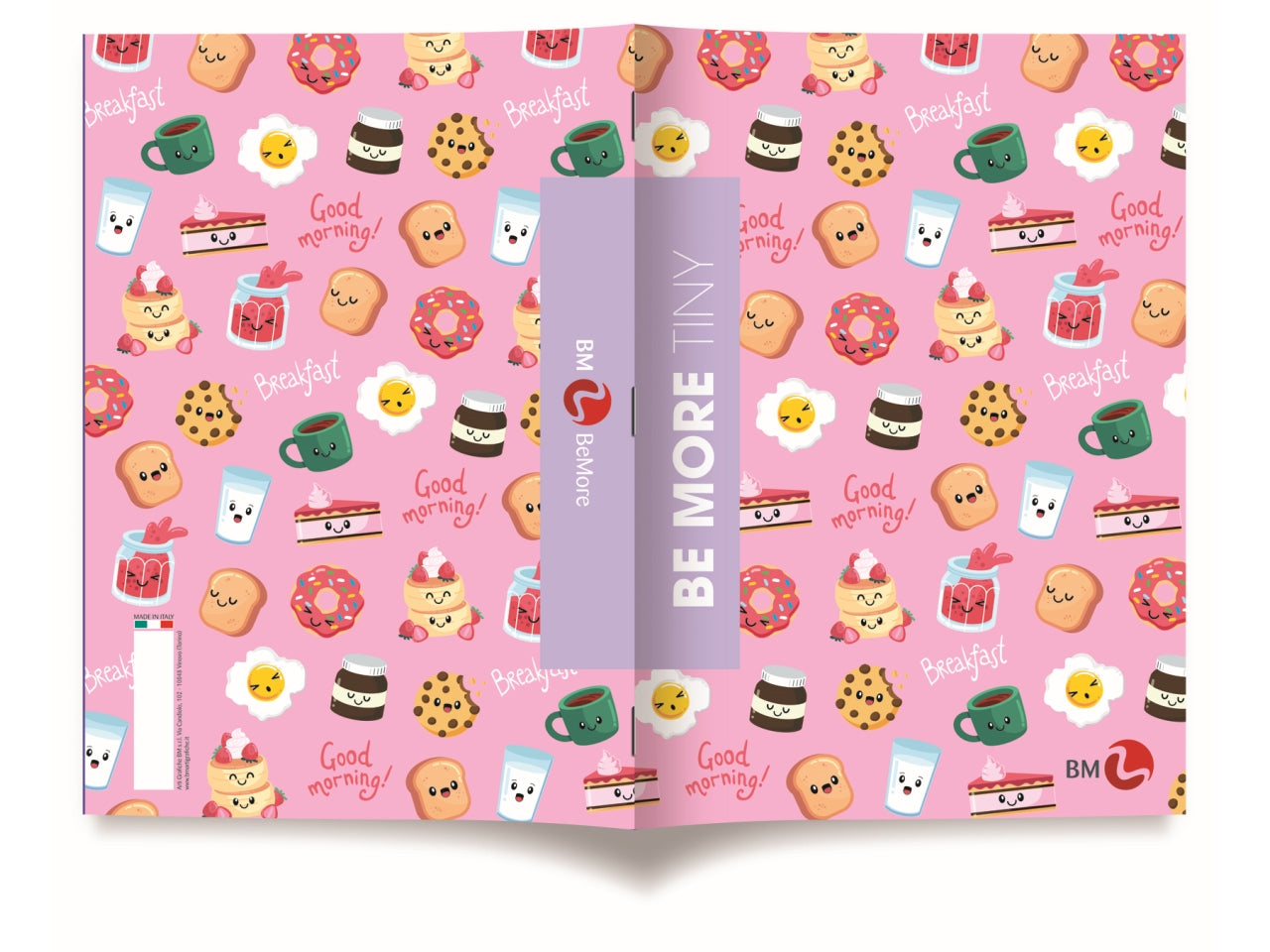 Quaderni maxi tiny linea be more different formato 21x29,7, pagine 72+r, rigatura 1 rigo confezione da 10 quaderni