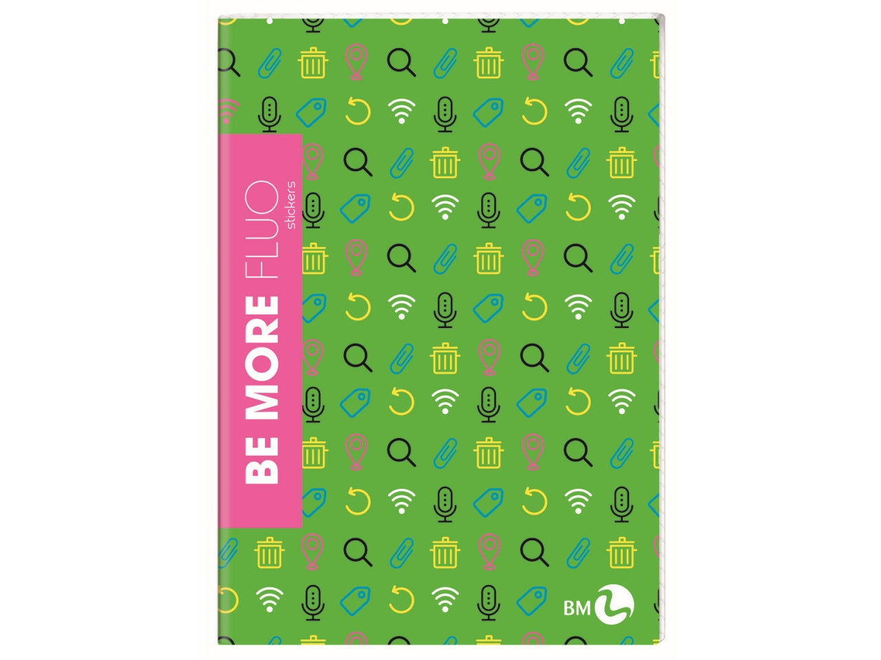 Quaderni maxi fluo linea be more different formato 21x29,7, pagine 72+r, rigatura c confezione da 10 quaderni