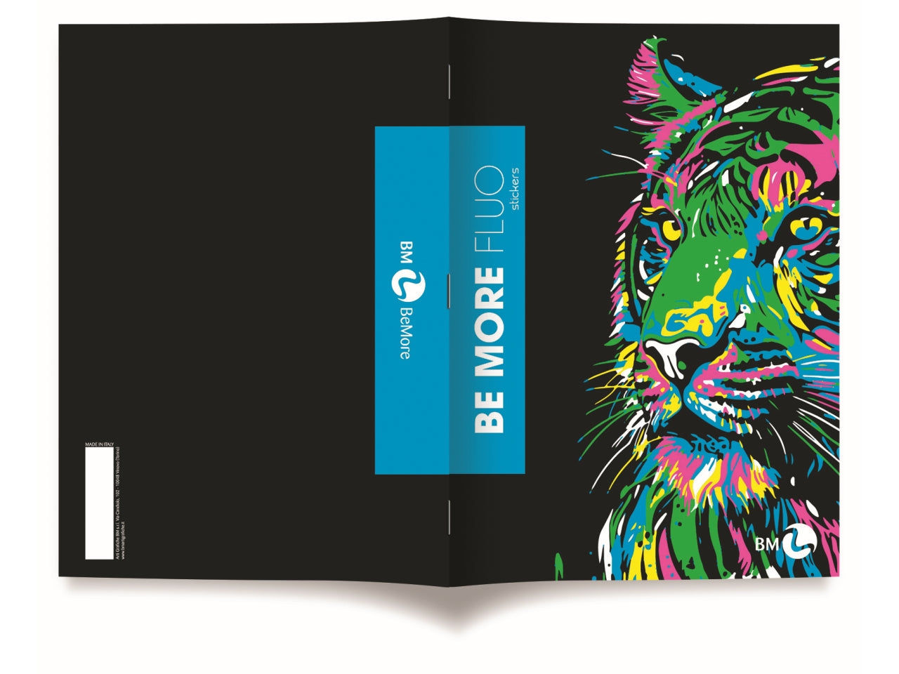 Quaderni maxi fluo linea be more different formato 21x29,7, pagine 72+r, rigatura 5 mm confezione da 10 quaderni