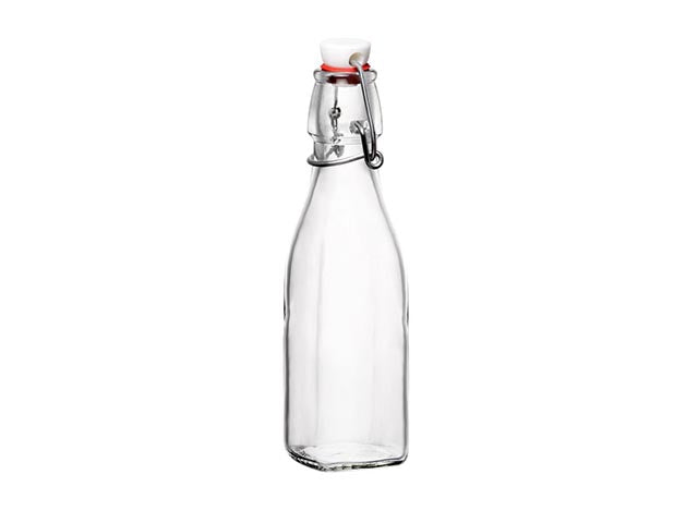 Bottiglia in vetro Swing da 250ml con tappo ermetico