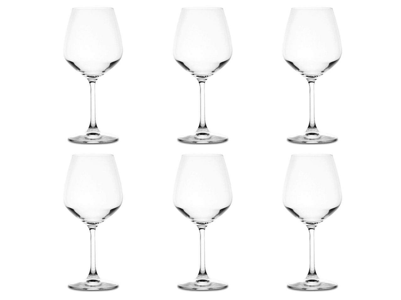 Divino calice vino rosso in vetro, set da 6 calici