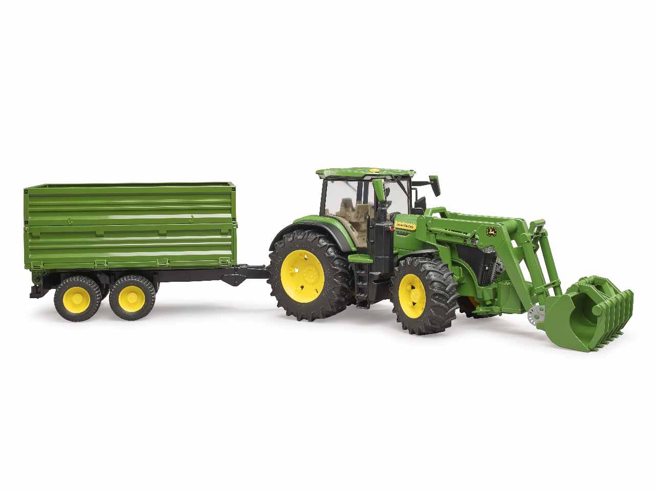 Trattore john deere 7r 350 c/benna+rim.