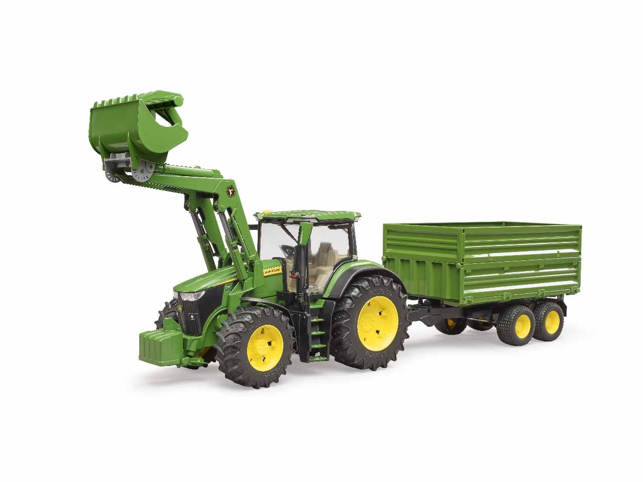 Trattore john deere 7r 350 c/benna+rim.