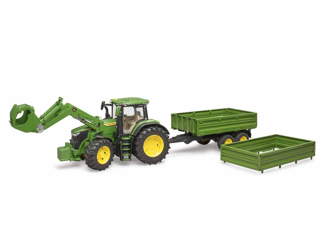 Trattore john deere 7r 350 c/benna+rim.