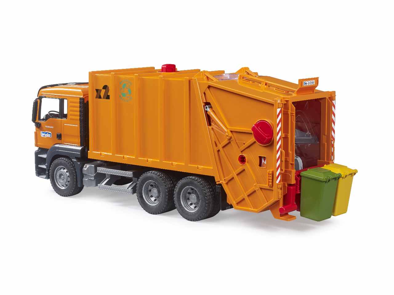 Man tgs camion trasporto rifiuti arancione