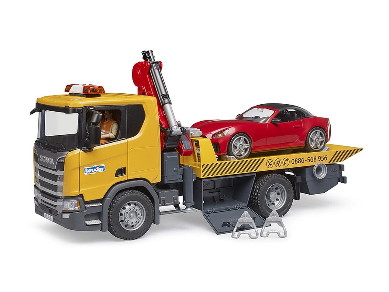 Scania super 560r trasporto bruder roadster con luci e suono