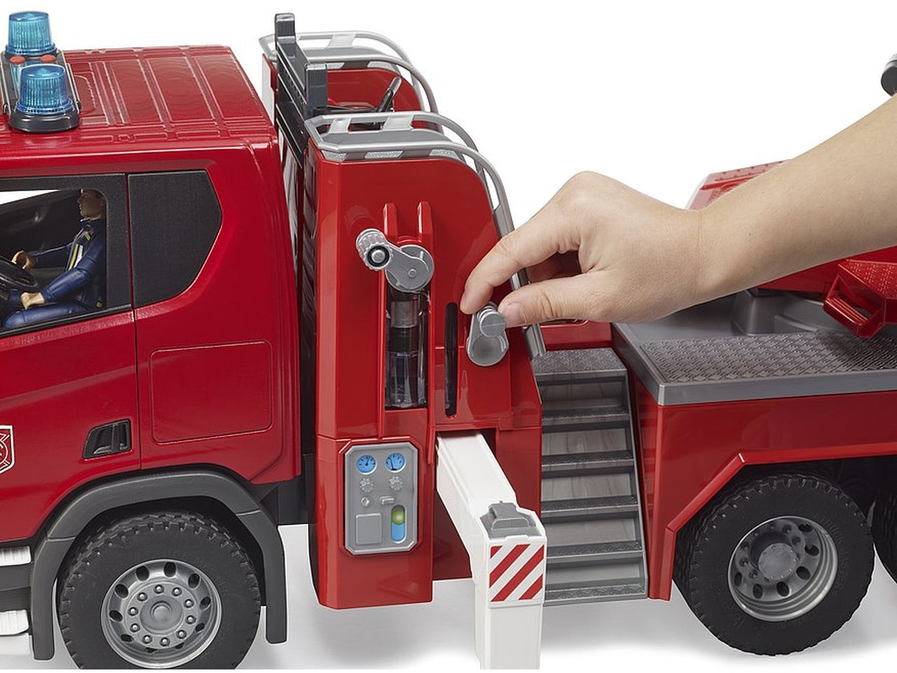 Scania super 560r autopompa pompieri con luci e suono
