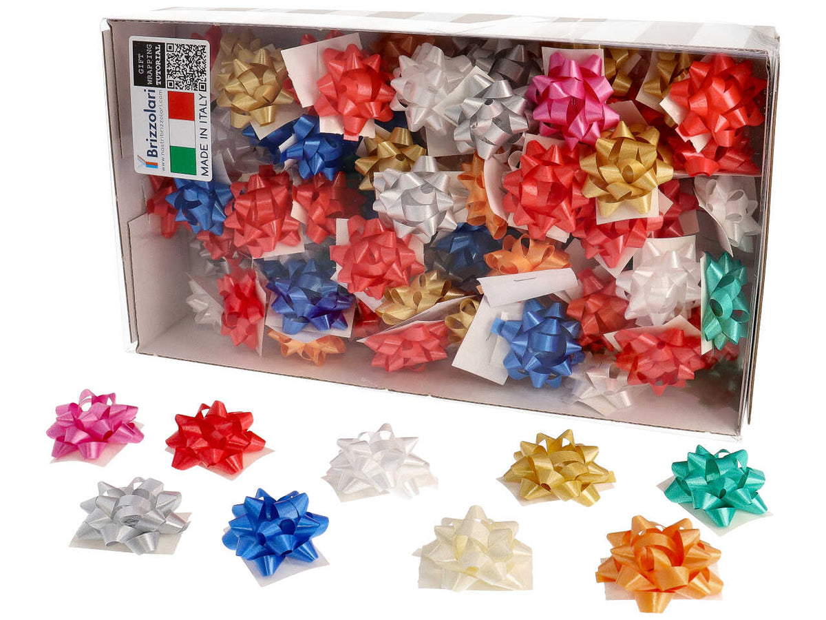 Coccarde tipo e 2900 6,5mm assortite la confezioni contiene 100 coccarde