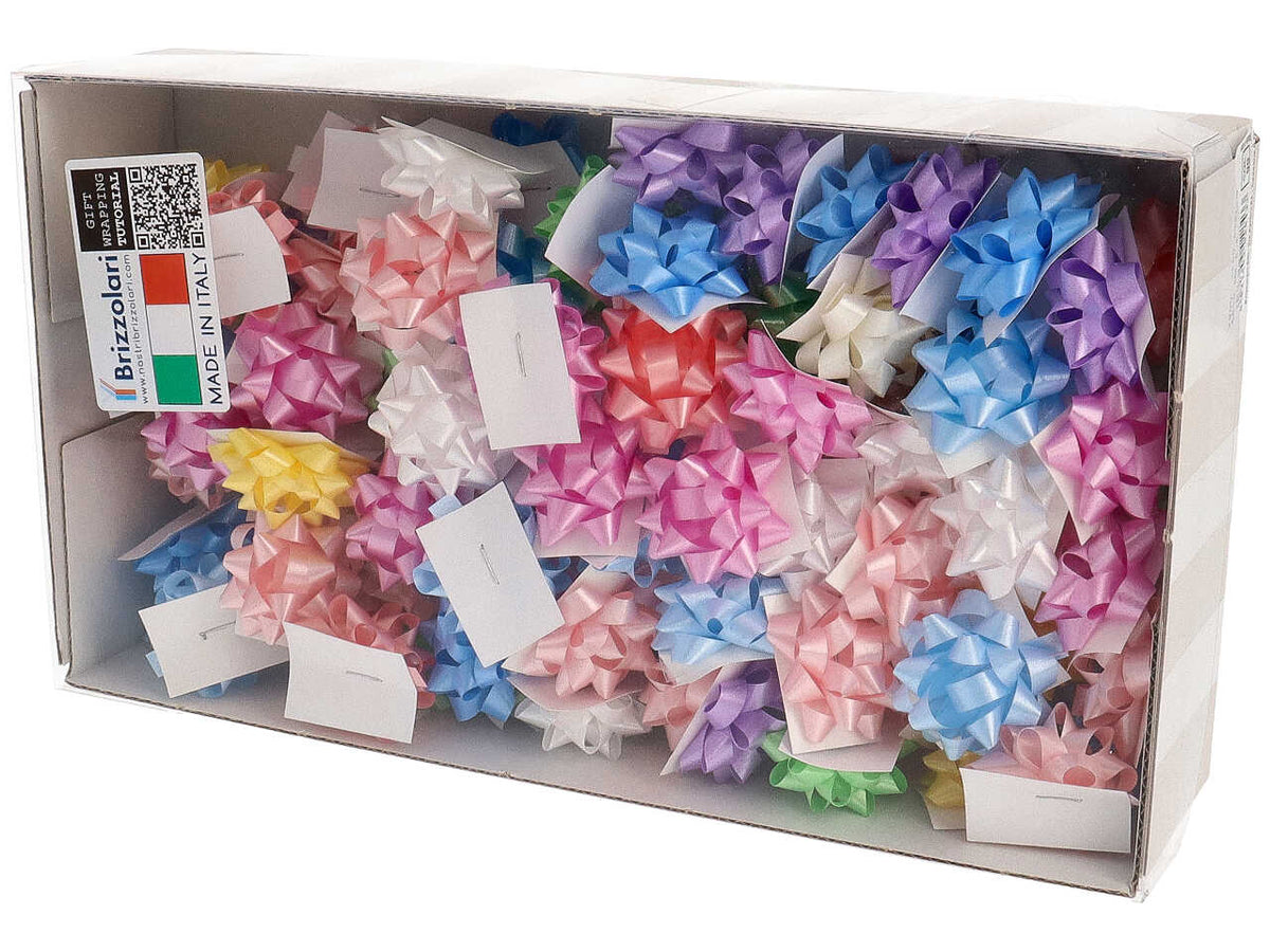 Coccarde tipo e 2900 6,5mm assortite la confezioni contiene 100 coccarde