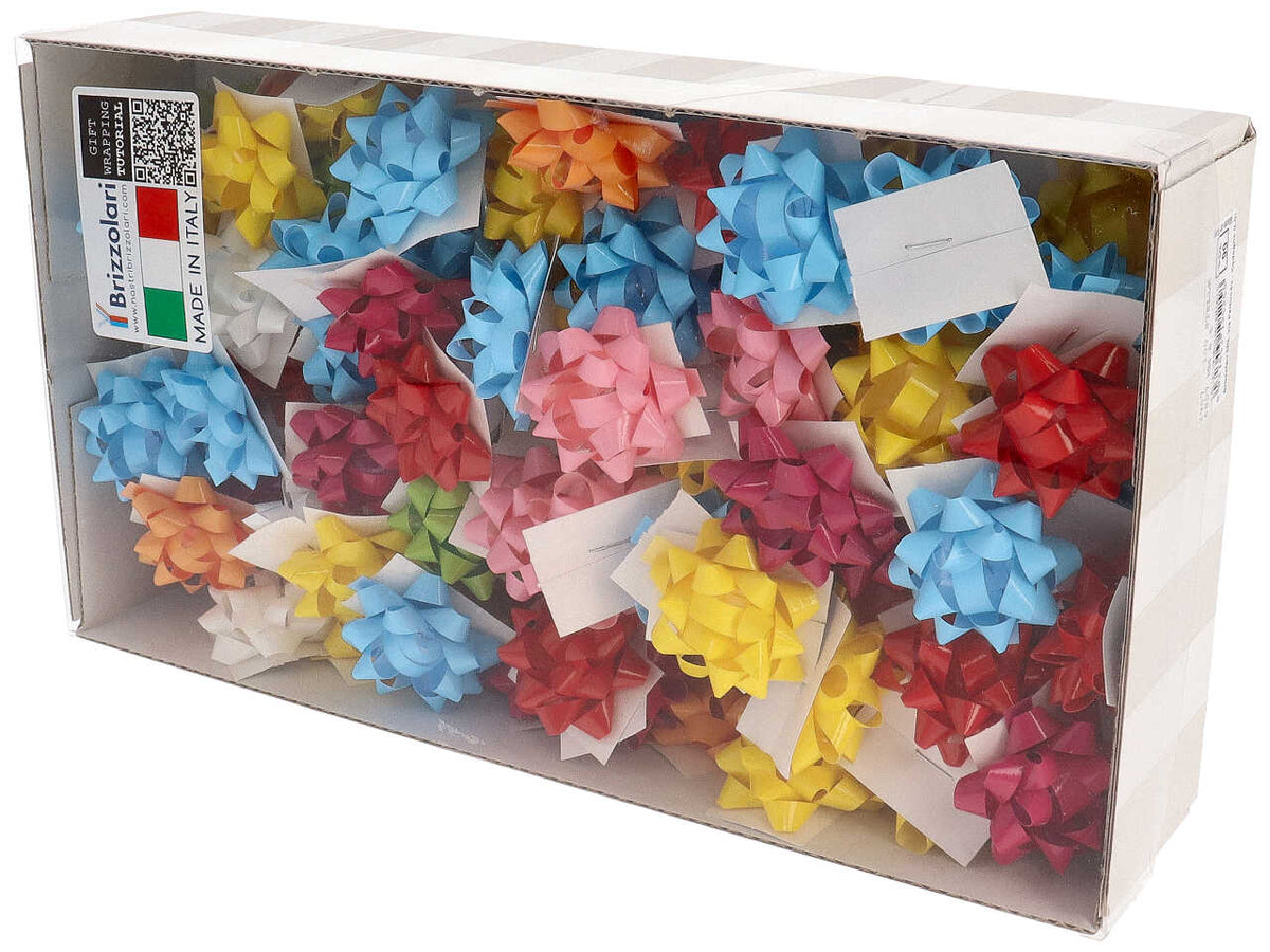 Coccarde tipo laccato 2907 6,5mm assortite la confezioni contiene 100 coccarde