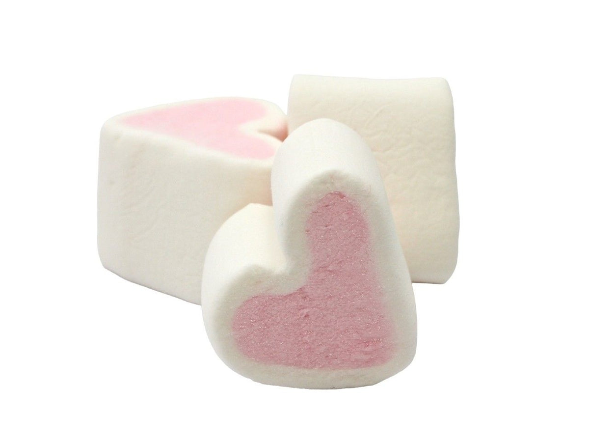 Marshmallow estruso mix cuori rosa - 1000g