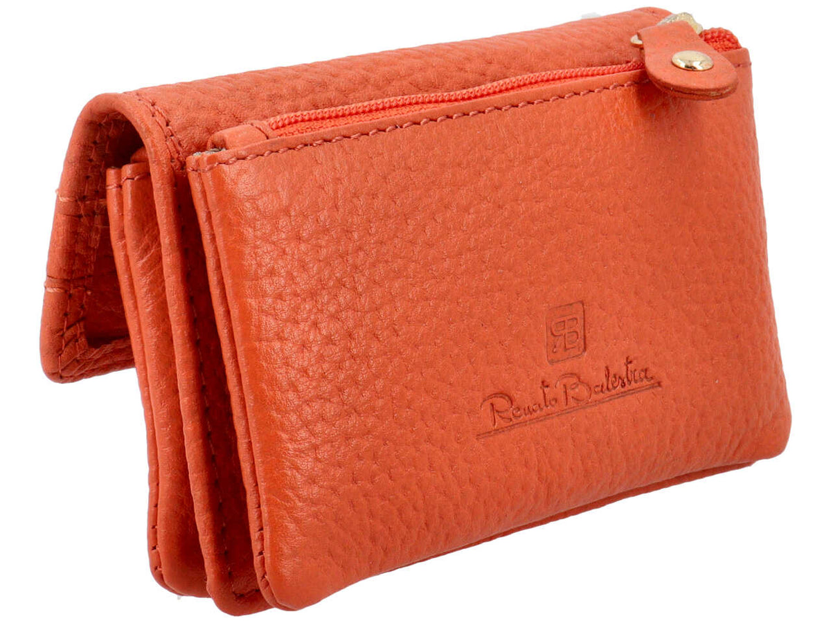 Portachiave da donna in pelle arancio $