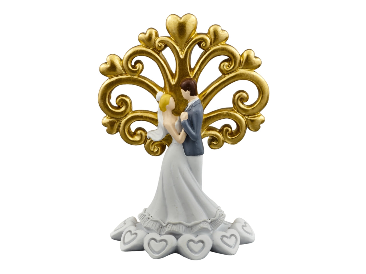 Albero coppia abbracci in piedi misura 8x3,8x11,2cm