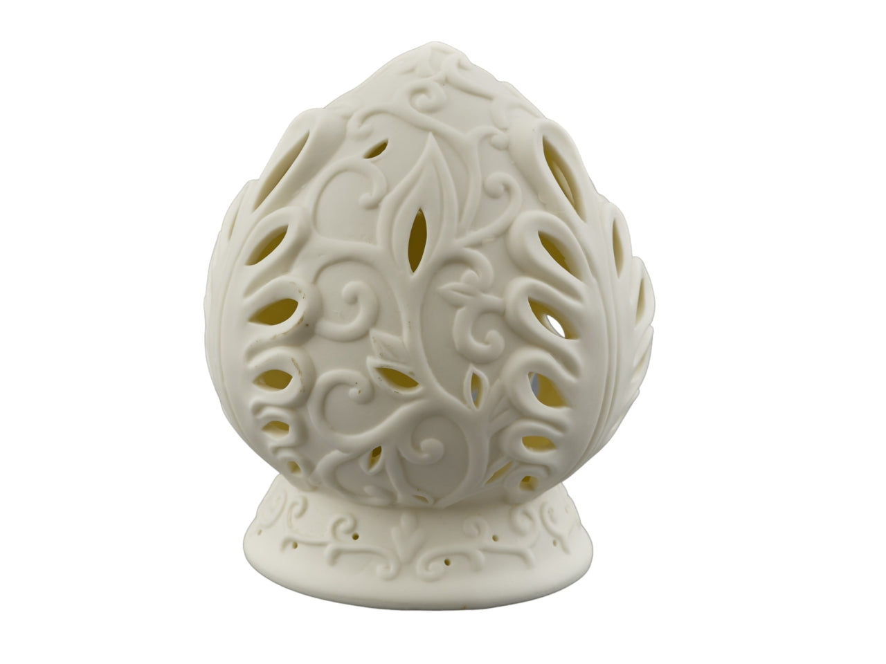 Pumo Bianco Gessato con LED 11x13cm - Bomboniera Pugliese Melograno
