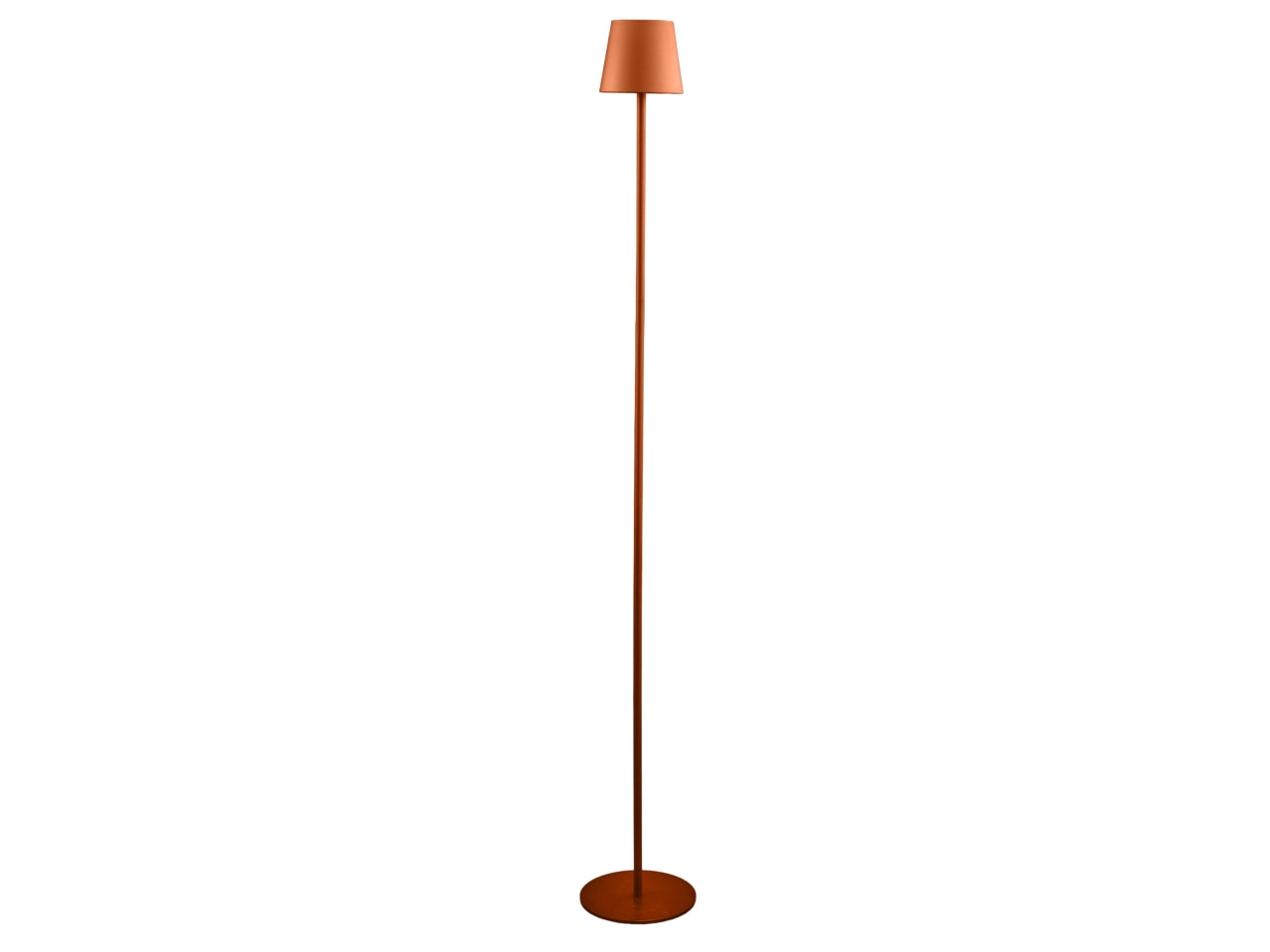 Lampada da terra led touch in metallo e plastica ruggine moderno per interno/esterno 120 cm - Melograno Tech