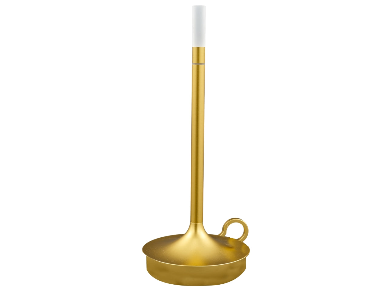 Lampada da tavolo in alluminio dorata led moderno 10x29,5 cm - Melograno Tech