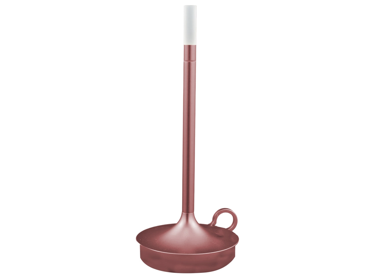 Lampada da tavolo in alluminio rosa oro led moderno 10x29,5 cm - Melograno Tech