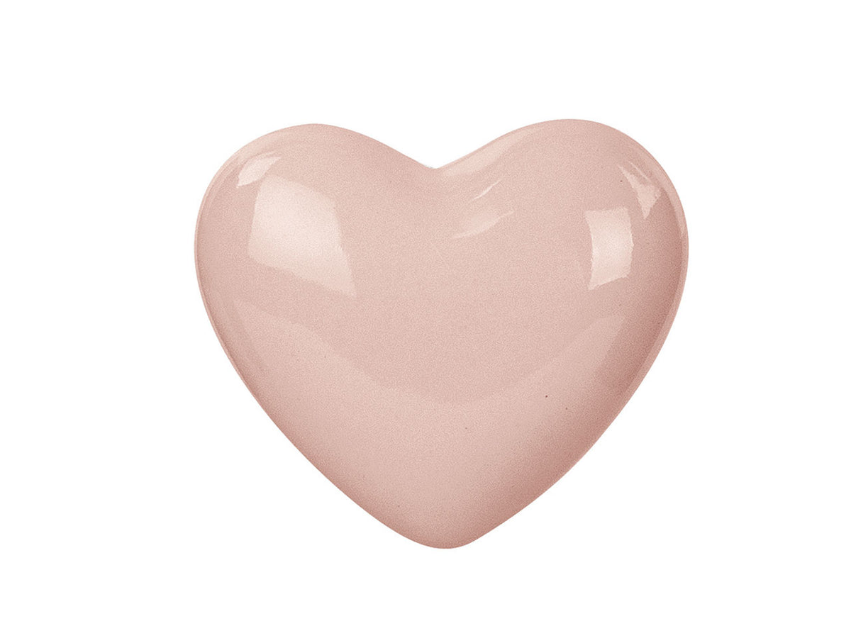 Cuore rosa con magnete h.4cm