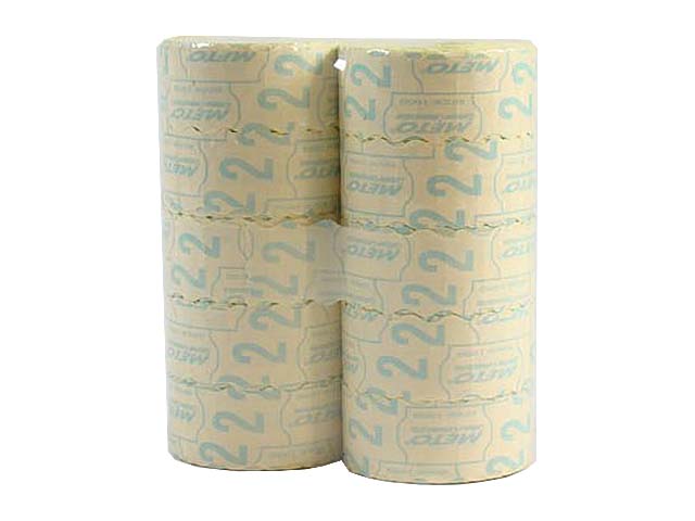 Etichette a bobina in colore giallo fluo 26x12 mm