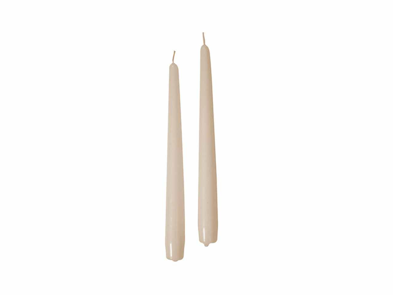 Candela conica 25cm 10 pezzi cipria
