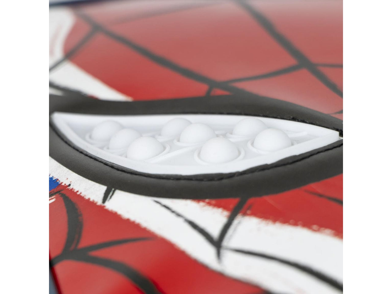 Zaino asilo Spiderman per bambino in tessuto rosso e nero poliestere con occhi pop it 28.5x21x7 cm - Cerda