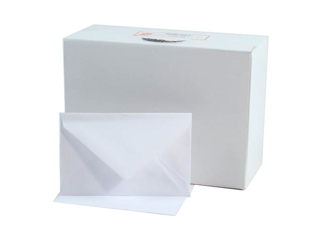 Biglietti e buste augurali in carta bianca 7x11 cm - GS Cartotecnica