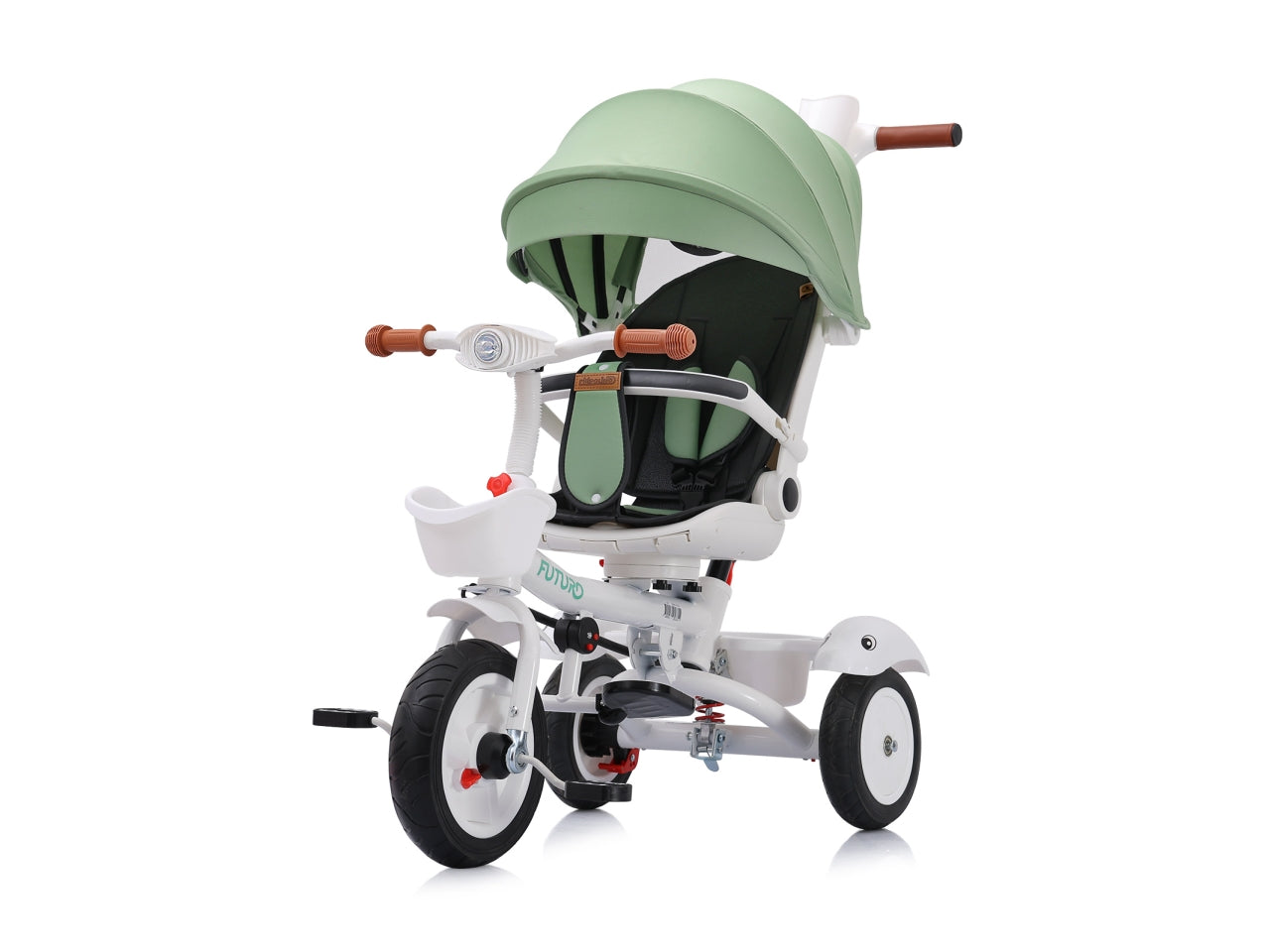Triciclo con tettuccio 360 posti futuro verde 18 mesi | Chipolino