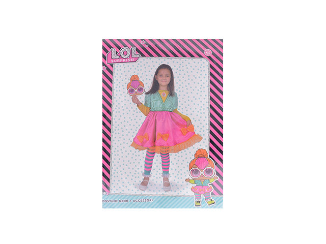 Costume lol surprise neon tg 6-9 anni x0706.6
