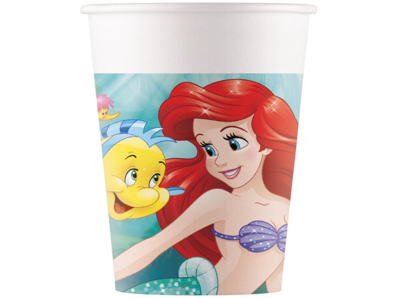Bicchieri di carta ariel curious capacita' 200ml - la confezione comprende 8 bicchieri