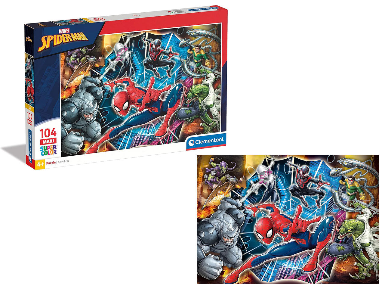 Puzzle da 104 pezzi maxi Spider-man