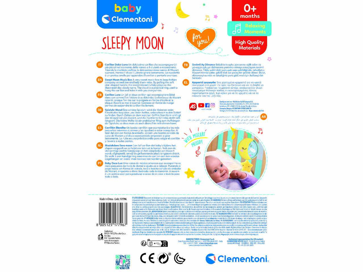 Baby clementoni sleepy moon carillon