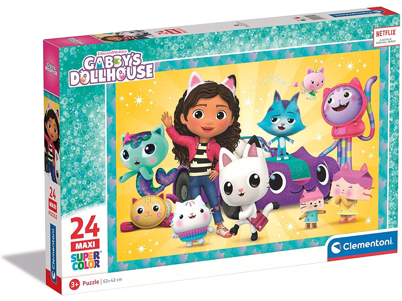 Gaby'S Dollhouse Supercolor Dollhouse Puzzle Cartoni Animati 24 pezzi- Clementoni